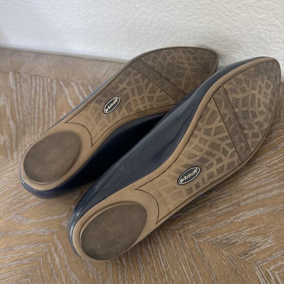 Womens Dr. Scholls True Comfort Slip On Solid Navy Blue Ballet Flats Size 8 - Picture 5 of 9